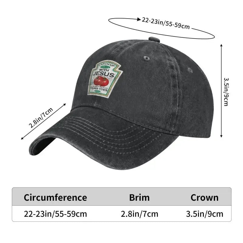 Cotton Catch Up With Jesus Baseball Cap