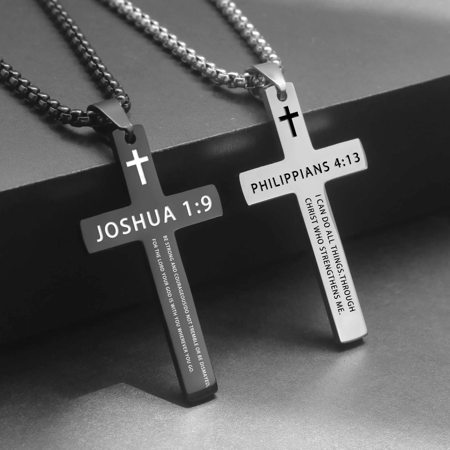Stainless Steel Bible Verse Necklace